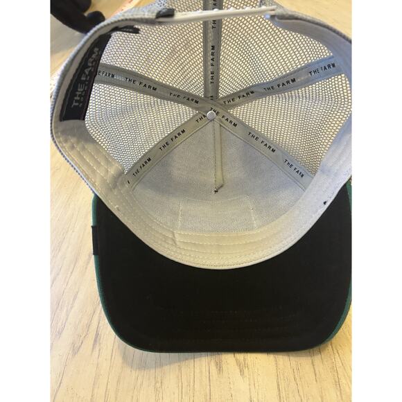 Goorin Bros TIGER The Farm Green Trucker HAT Big Cat Patch Snapback Wore Once - Picture 7 of 9